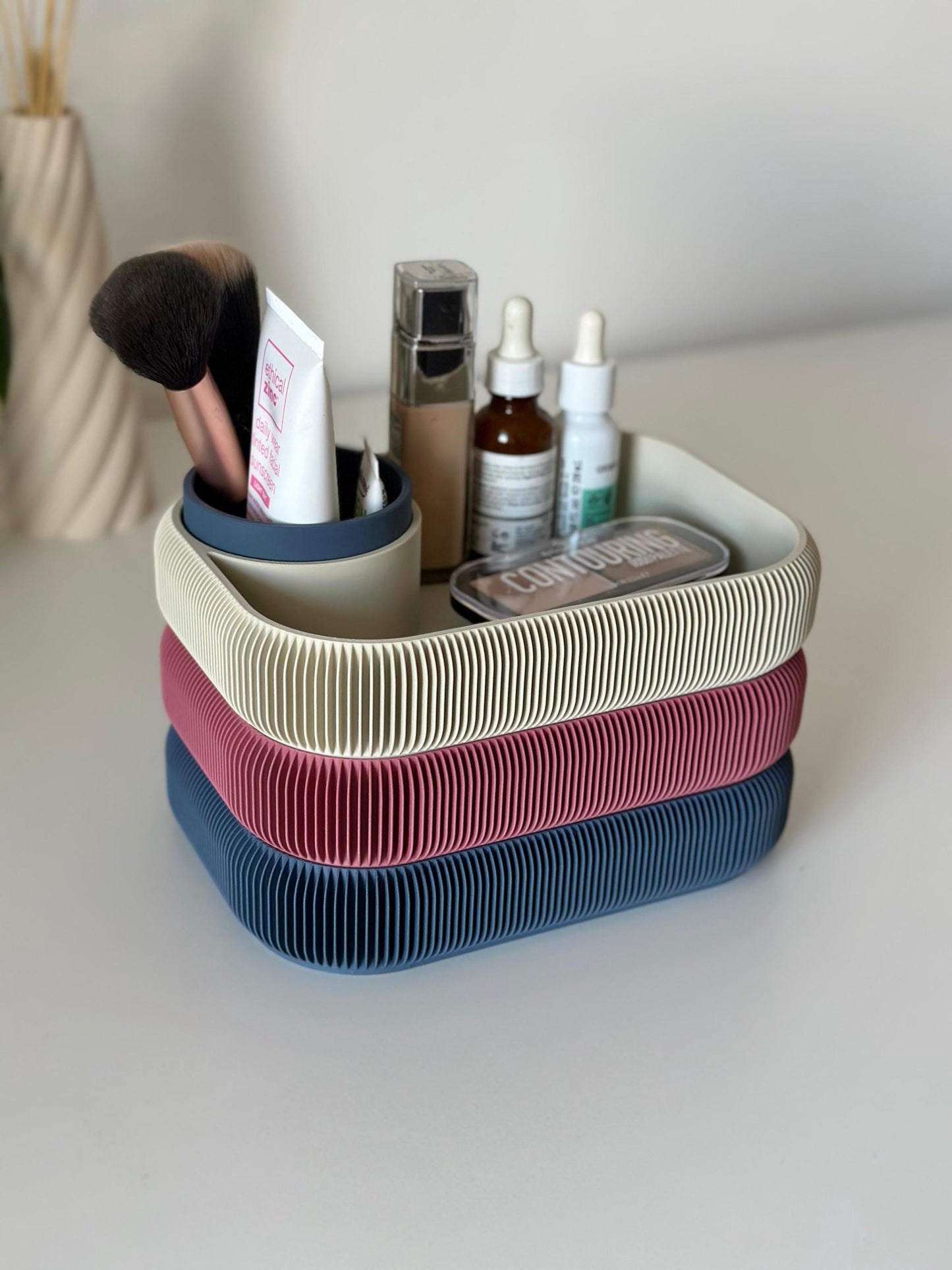 Organisateur STACKSEY – Plateau rotatif minimaliste à 3 niveaux