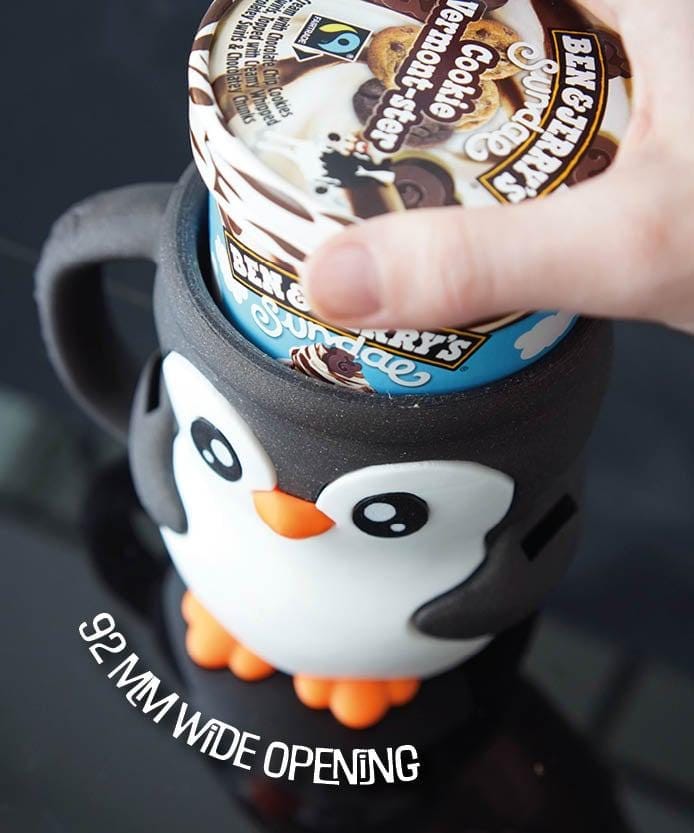 Pebbles le pingouin – Porte-pinte de glace imprimé en 3D