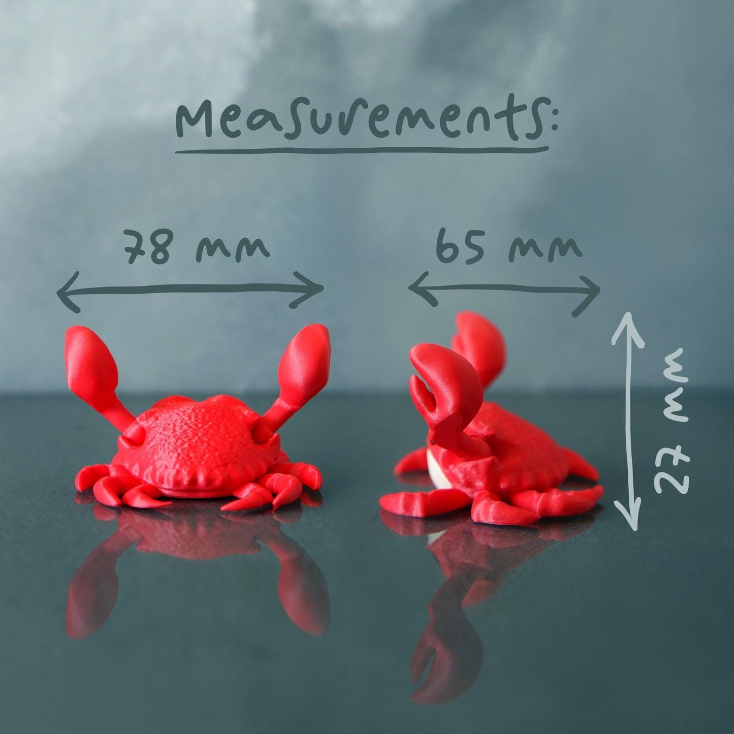 Charlie le crabe réconfortant - Porte-notes et pince photo