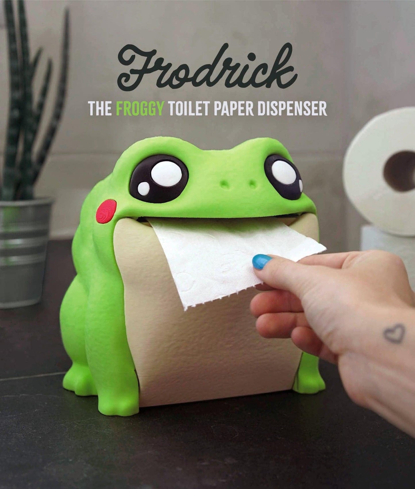 Frodrick la grenouille - Porte-papier toilette