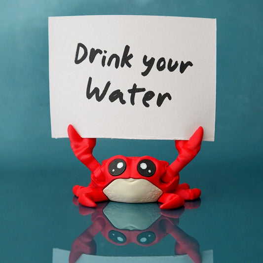 Charlie le crabe réconfortant - Porte-notes et pince photo