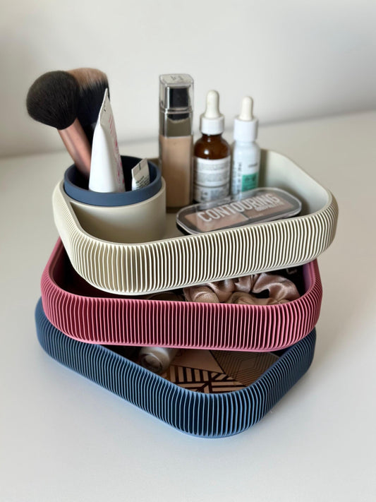 Organisateur STACKSEY – Plateau rotatif minimaliste à 3 niveaux