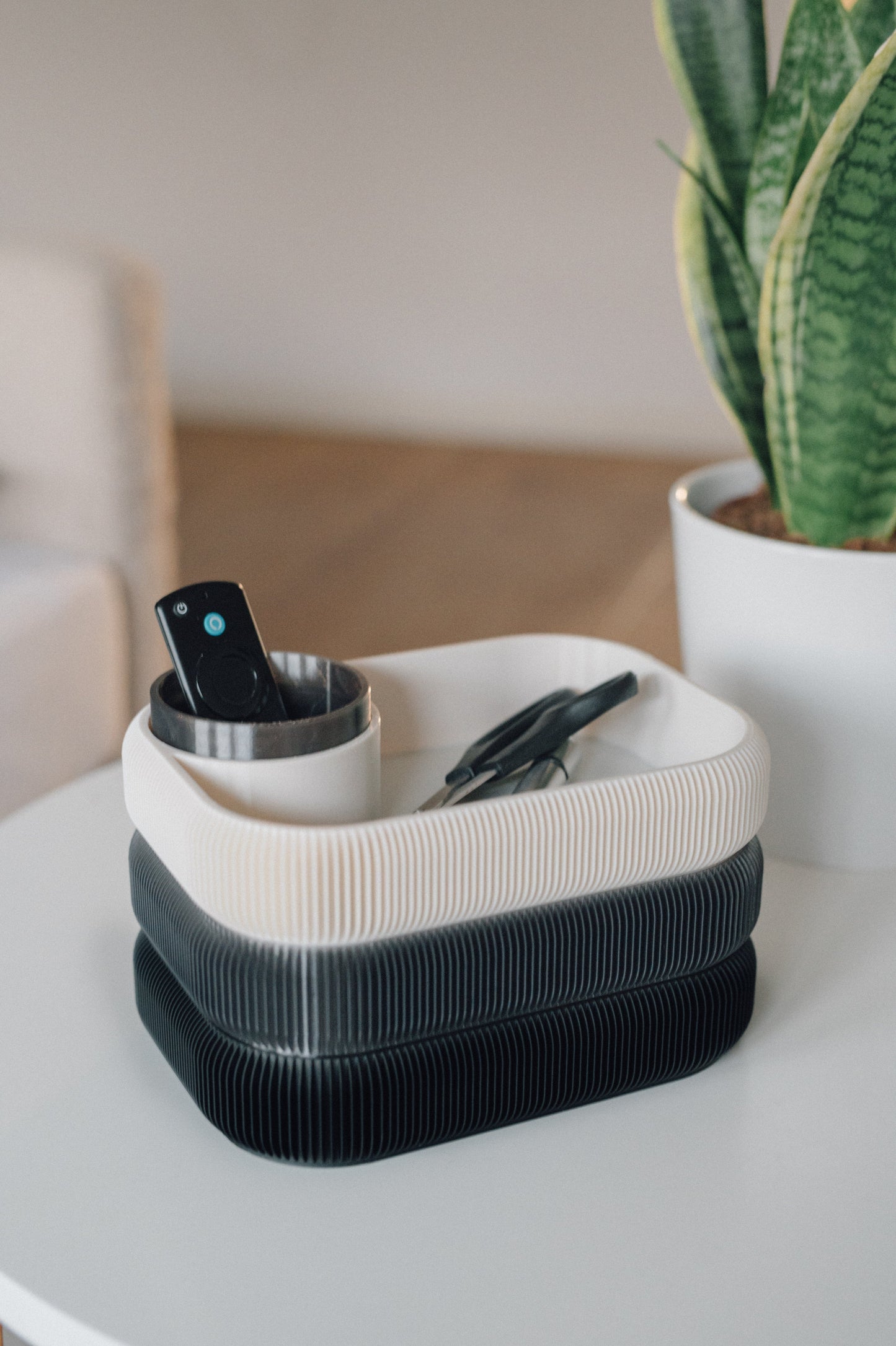 Organisateur STACKSEY – Plateau rotatif minimaliste à 3 niveaux