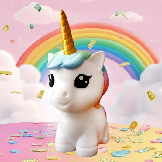 Umi la Licorne – Tirelire avec rangement caché